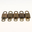 LOUIS VUITTON Padlock 5 Set Padlock metal Gold LV Auth 167124-5