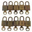 LOUIS VUITTON Padlock 10 Set Padlock metal Gold LV Auth 167136-2