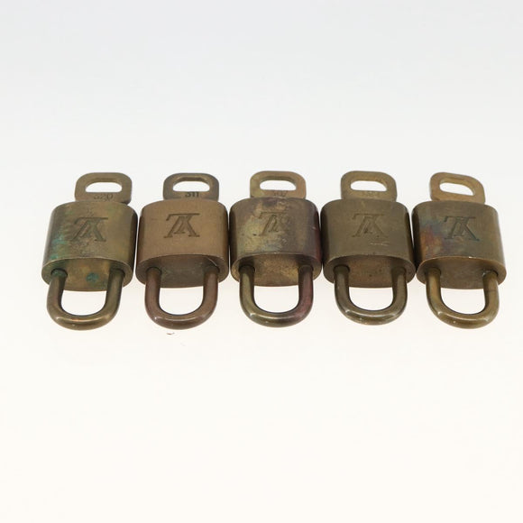LOUIS VUITTON Padlock 10 Set Padlock metal Gold LV Auth 167136