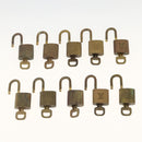 LOUIS VUITTON Padlock 10 Set Padlock metal Gold LV Auth 167136-8