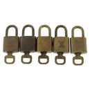 LOUIS VUITTON Padlock 5 Set Padlock metal Gold LV Auth 167138-2