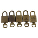 LOUIS VUITTON Padlock 5 Set Padlock metal Gold LV Auth 167138-3