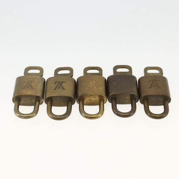 LOUIS VUITTON Padlock 5 Set Padlock metal Gold LV Auth 167138