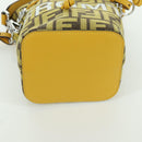 FENDI x FRGMT x POKÉMON Zucca Canvas Shoulder Bag 2way Yellow Auth 167139SM-5