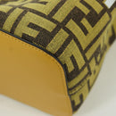 FENDI x FRGMT x POKÉMON Zucca Canvas Shoulder Bag 2way Yellow Auth 167139SM-17
