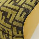 FENDI x FRGMT x POKÉMON Zucca Canvas Shoulder Bag 2way Yellow Auth 167139SM-18