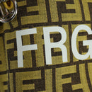 FENDI x FRGMT x POKÉMON Zucca Canvas Shoulder Bag 2way Yellow Auth 167139SM-20