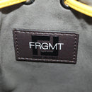 FENDI x FRGMT x POKÉMON Zucca Canvas Shoulder Bag 2way Yellow Auth 167139SM-23