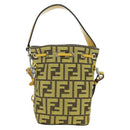 FENDI x FRGMT x POKÉMON Zucca Canvas Shoulder Bag 2way Yellow Auth 167139SM-2