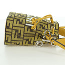 FENDI x FRGMT x POKÉMON Zucca Canvas Shoulder Bag 2way Yellow Auth 167139SM-4