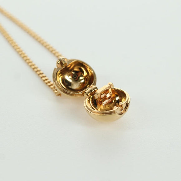 FENDI FENDI x FRGMT x POKÉMON Pok Ball Necklace metal Gold Tone Auth 167144SM
