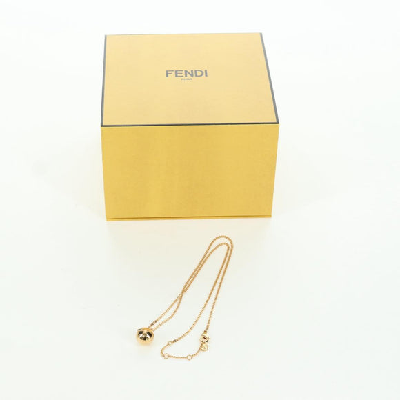 FENDI FENDI x FRGMT x POKÉMON Pok Ball Necklace metal Gold Tone Auth 167144SM