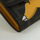 FENDI x FRGMT x POKÉMON Zucca Canvas Chain Wallet Dragon Bag Black Auth 167149SM-14