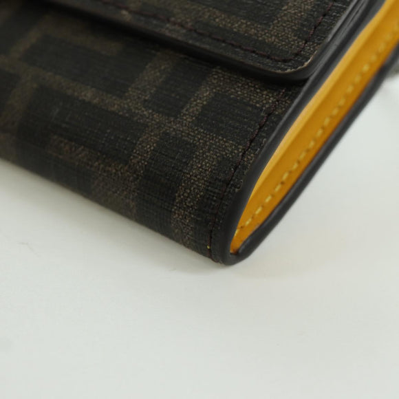 FENDI x FRGMT x POKÉMON Zucca Canvas Chain Wallet Dragon Bag Black Auth 167149SM
