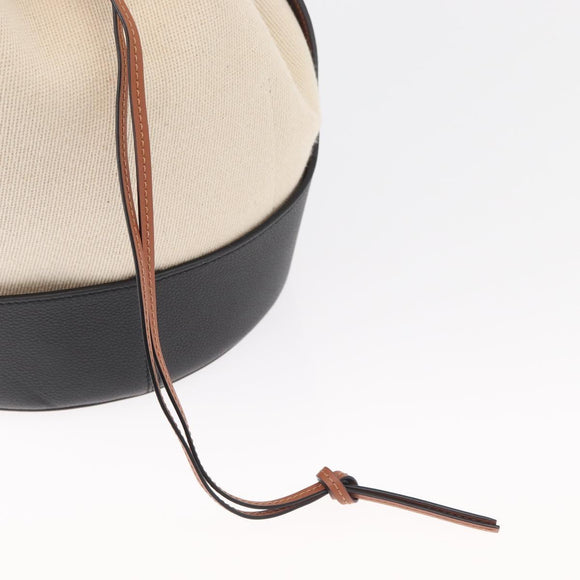 LOEWE × Ghibli My Neighbor Totoro Pitch Black Bucket Bag Canvas Auth 167150SM