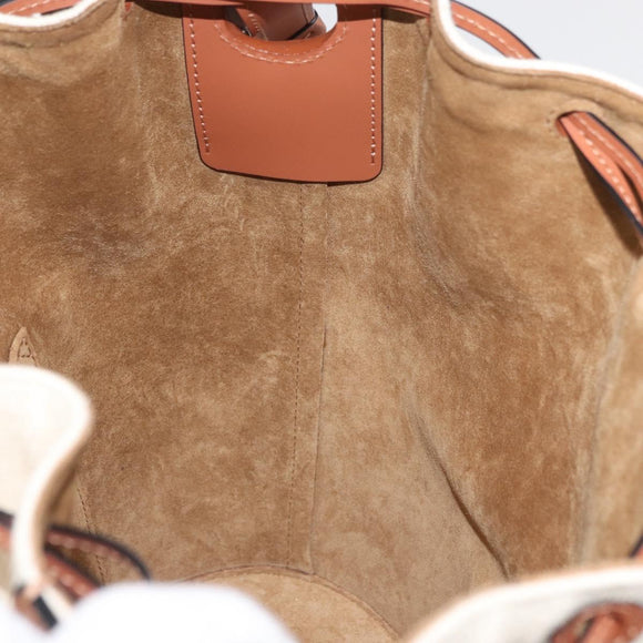 LOEWE × Ghibli My Neighbor Totoro Pitch Black Bucket Bag Canvas Auth 167150SM