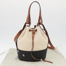 LOEWE × Ghibli My Neighbor Totoro Pitch Black Bucket Bag Canvas Auth 167150SM-12