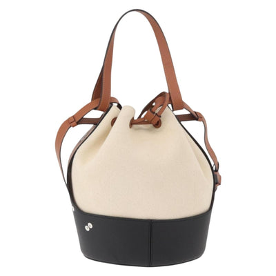 LOEWE × Ghibli My Neighbor Totoro Pitch Black Bucket Bag Canvas Auth 167150SM - 0