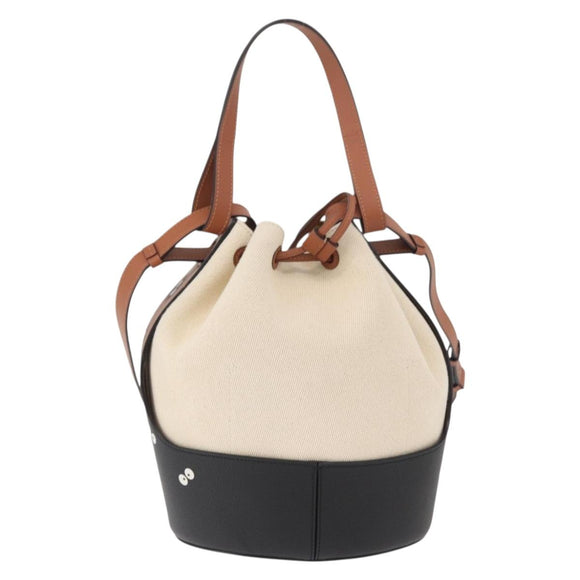LOEWE × Ghibli My Neighbor Totoro Pitch Black Bucket Bag Canvas Auth 167150SM