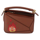 LOEWE × Studio Ghibli Calcifer Puzzle Bag Mini Bag Leather 2way Auth 167156SM-13