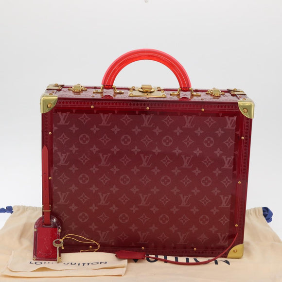 LOUIS VUITTON Monogram See Through Cotoville 40 Trunk Glass M13182 Auth 167157SM