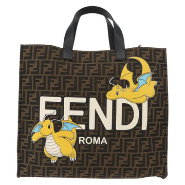 FENDI x FRGMT x POKÉMON Zucca Canvas Dragonfly Bag 2way Black Auth 167158SM - 0