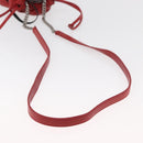SAINT LAURENT Teddy Kleine Schoudertas Leer Rood Zilver Origineel 167159A-9