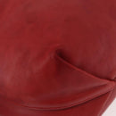 SAINT LAURENT Teddy Kleine Schoudertas Leer Rood Zilver Origineel 167159A-16