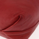 SAINT LAURENT Teddy Kleine Schoudertas Leer Rood Zilver Origineel 167159A-17
