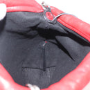 SAINT LAURENT Teddy Kleine Schoudertas Leer Rood Zilver Origineel 167159A-20