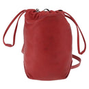 SAINT LAURENT Teddy Kleine Schoudertas Leer Rood Zilver Origineel 167159A-2