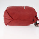 SAINT LAURENT Teddy Kleine Schoudertas Leer Rood Zilver Origineel 167159A-3