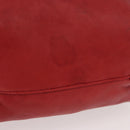 SAINT LAURENT Teddy Kleine Schoudertas Leer Rood Zilver Origineel 167159A-5
