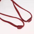 SAINT LAURENT Teddy Kleine Schoudertas Leer Rood Zilver Origineel 167159A-8