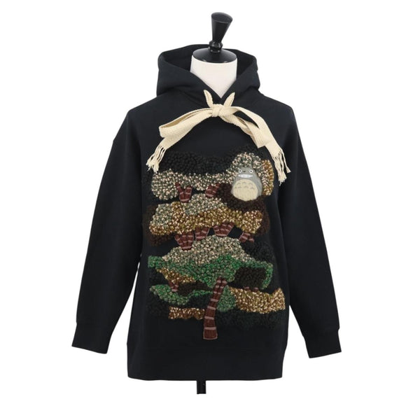 LOEWE × Studio Ghibli Hoodie My Neighbor Totoro Cotton S Black Auth 167162SM