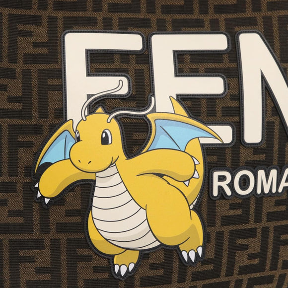 FENDI x FRGMT x POKÉMON Zucca Canvas Dragonfly Bag 2way Black Auth 167165SAM