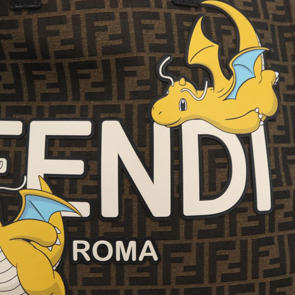 FENDI x FRGMT x POKÉMON Zucca Canvas Dragonfly Bag 2way Black Auth 167165SAM