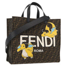 FENDI x FRGMT x POKÉMON Zucca Canvas Dragonfly Bag 2way Black Auth 167165SAM-1