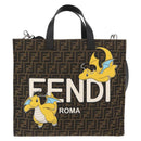 FENDI x FRGMT x POKÉMON Zucca Canvas Dragonfly Bag 2way Black Auth 167165SAM-13