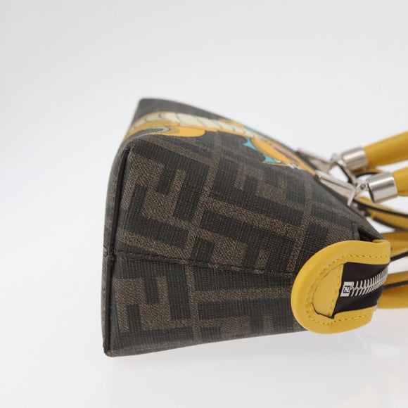 FENDI x FRGMT x POKÉMON Zucca Canvas Dragonite Bag 2way Black Auth 167166SM