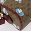 GUCCI Micro GG Supreme Doraemon x Fujiko-Pro Bag PVC Beige 647784 Auth 167167SM-12