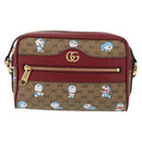 GUCCI Micro GG Supreme Doraemon x Fujiko-Pro Bag PVC Beige 647784 Auth 167167SM-2
