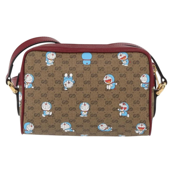 GUCCI Micro GG Supreme Doraemon x Fujiko-Pro Bag PVC Beige 647784 Auth 167167SM