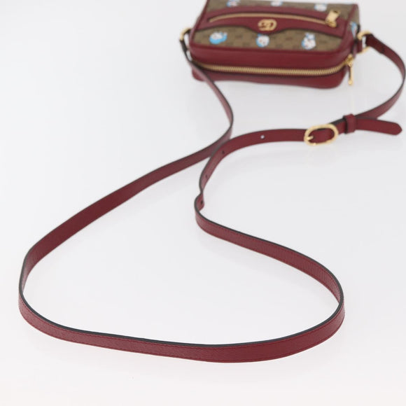 GUCCI Micro GG Supreme Doraemon x Fujiko-Pro Bag PVC Beige 647784 Auth 167167SM