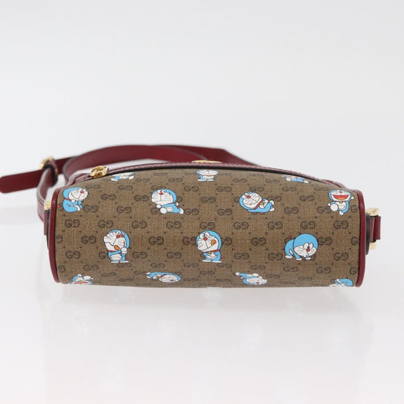 GUCCI Micro GG Supreme Doraemon x Fujiko-Pro Bag PVC Beige 647784 Auth 167167SM