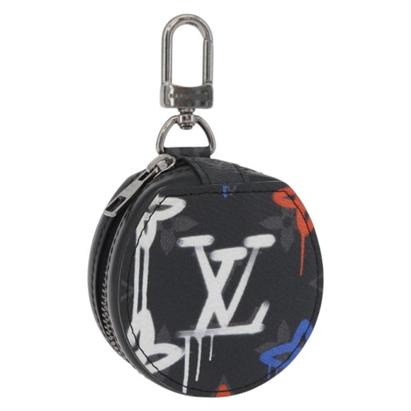 LOUIS VUITTON Monogram Eclipse Etui Earphones Kopfhörerhülle GI0844 Auth 167170M