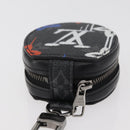 LOUIS VUITTON Monogram Eclipse Etui Earphones Kopfhörerhülle GI0844 Auth 167170M-6