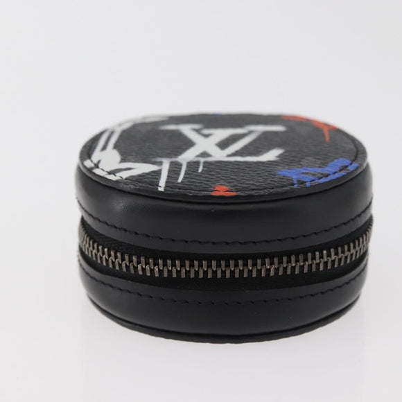 LOUIS VUITTON Monogram Eclipse Etui Earphones Kopfhörerhülle GI0844 Auth 167170M
