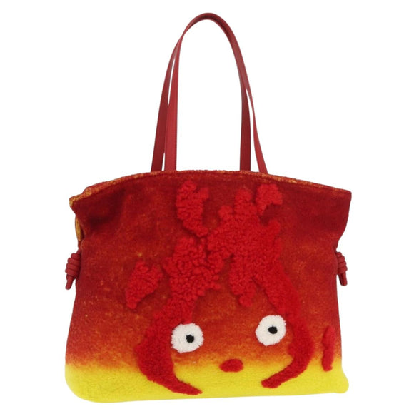 LOEWE × Studio Ghibli Howl's Moving Castle Flamenco Clutch XL Red Auth 167173SM