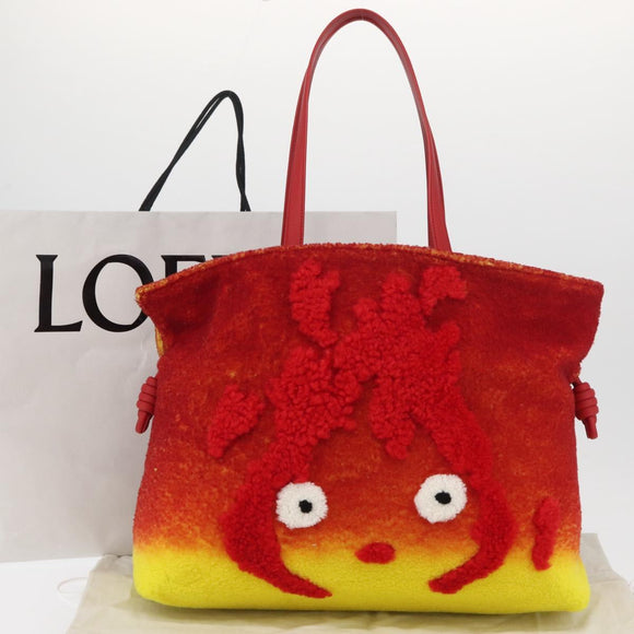 LOEWE × Studio Ghibli Howl's Moving Castle Flamenco Clutch XL Red Auth 167173SM